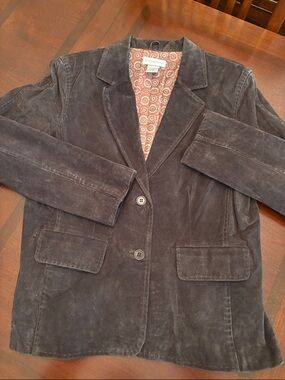 Worthington Brown Suede Women's Blazer Jacket